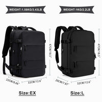 1 x RAW Customer Returns Large Women Sports Travel Backpack, Casual Waterproof School Backpack for 17 Inch Laptop with USB Charging Port, for Hiking, Outdoor, Shoe Compartment, Black - RRP €63.21