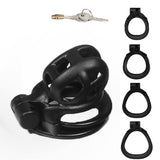 1 x RAW Customer Returns SeLgurFos CB-V3.0 Breathable 3D Penis Cage Chastity Belt Set with 4 Sizes Cock Ring Black Chastity Cage SM Men s Bondage Sex Toy micro  - RRP €38.99