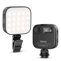 1 x RAW Customer Returns ULANZI U60 RGB Selfie Light with Clip, 3 Light Modes Mobile Phone Light with 18 Light Scenes, Mini Video Light Dimmable 2500K-9000K with Built-in 2500mAh Battery CRI 95 for Cell Phone, Tablet, Laptop, YouTube, TikTok - RRP €25.99