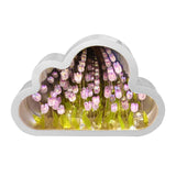 1 x RAW Customer Returns Tulip Night Light, 2 in 1 DIY Cloud Tulip Mirror Lamp, Cloud Tulip Mirror Lights Decoration, LED Flower Bedside Lamp Birthday Gifts Home Decoration for Friends, Girls, Couples, Children Purple  - RRP €21.06