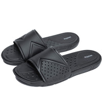 1 x RAW Customer Returns Unisex bathing slippers, lightweight sandals with open toes, comfortable summer bathing slippers for leisure, sports, fitness, black 39 - RRP €19.54