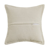 1 x RAW Customer Returns MIULEE Corduroy Cushion Cover Soft Cushion Cover Decorative Sofa Cushions Square Throw Pillows Modern Decorative Pillowcase Striped Pillowcases for Living Room Bedroom 2 Pieces 40 x 40 cm, Cream - RRP €18.14