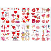 1 x Brand New Longsing Valentine s Day Tattoo Stickers Heart Tattoos Set Temporary Body Stickers Christmas Valentine s Day Party Favors - RRP €30.0