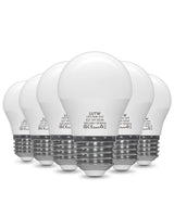 27 x Brand New LUTW E27 LED lamp G45, 5W LED light bulb replaces 40W incandescent lamps, mini globe G45, 450lm bulb, 3000K warm white LED bulb, 220 beam angle energy saving lamp, not dimmable, pack of 6 - RRP €550.8