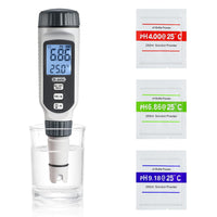 1 x RAW Customer Returns PH Meter, Dr.meter 2 in 1 Digital pH Meter with LCD Display PH Accuracy 0.01 PH Meter 0-14 PH Automatic Calibration for Aquariums, Swimming Pools - RRP €29.99