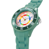 1 x RAW Customer Returns Alienwork Kids Learning Watch Children s Watch Girls Time Learning Purple Silicone Strap Multi-Coloured Children s Watch Waterproof 5 ATM Time Learning - RRP €23.59