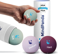 1 x RAW Customer Returns MindPanda Mind Body Gel Stress Ball for Adults - Hand Therapy Anti Stress Balls Squeeze Balls with Three Densities - Anxiety and Stress Relief - Grip Strengthening Hand Exerciser, Finger Trainer - RRP €20.99