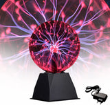 1 x RAW Customer Returns Comely Plasma Ball, Magic Luminous Ball Electrostatic Ball Touch Sensitive Lightning Ball, Flashing Educational Toy Ball, Touch and Sound Sensitive Red Ionic Flash Lamp - RRP €25.98