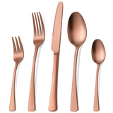 1 x RAW Customer Returns Bestdin cutlery set for 6 people, 30 piece stainless steel cutlery set rose gold matt cutlery set with knife fork spoon, high-quality stainless steel cutlery, dishwasher safe. - RRP €33.6