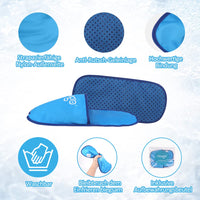 1 x RAW Customer Returns NEWGO Gel Cooling Socks 1 Pair, Chemotherapy Cooling Shoes, Heat and Cold Therapy Cooling Pad Ice Socks for Chemotherapy, Rheumatism, Gout, Foot Pain and Sprains, One Size Unisex Blue  - RRP €22.18