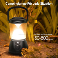 1 x RAW Customer Returns EMNT Camping Lamp Portable 15000mAh Battery Camping Lantern up to 400 Hours with USB C Rechargeable, 5 Light Modes Camping Light with IPX4 Waterproof Camping Light for Hiking, Power Outages, Emergency - RRP €41.64