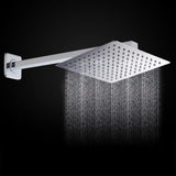 1 x RAW Customer Returns Shower arm, 40cm stainless steel square wall arm shower arm for rain shower head wall mounting no shower head included  - RRP €19.15