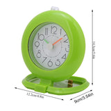 5 x RAW Customer Returns BuyWeek Bathroom Clock, Dual-Use Waterproof Shower Clock, Hanging Table Clock for Bathroom, Kitchen, Home Decoration Green  - RRP €77.95