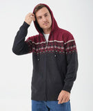 1 x RAW Customer Returns Men s Hoodie With Hood Knitted Sweatshirt Jacket Cardigan - Pullover Leisure Fashion Autumn-Winter Fleece Lining Warm Comfortable Outdoor Men s Hooded Sweater Knitted Pattern Jacket Hoodie Dark Gray L - RRP €39.98