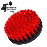 1 x RAW Customer Returns Kornely professional cleaning brush - Rigid, red, 13cm. Does not scratch surfaces. Suitable for garage, outdoor tile, fireplace, car rim cleaning - RRP €12.9