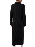 1 x Brand New GORGLITTER Women s Pullover Dress V Neck Long Casual Dresses Long Sleeve Winter Dress Elegant Knitted Dress with Slit Black L - RRP €34.99