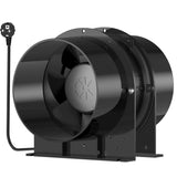 1 x RAW Customer Returns HG Power 150mm axial duct fan, exhaust fan, quiet 323m h axial fan, duct fan, energy-saving bathroom fan, duct fan for kitchens, bathrooms, garages, grow tents - RRP €46.38