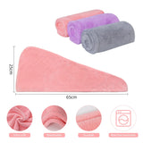 1 x RAW Customer Returns ACWOO Hair Turban Towel, 3 Pack Turban Hair Drying Towel Hair Turban with Button, Head Scarf Towel for Long Hair, Quick-Drying Microfiber Towel Hair Towels - RRP €10.36