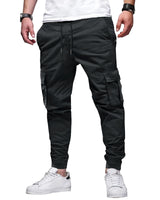 1 x RAW Customer Returns LVCBL Men s Chino Cargo Pants Cotton Casual Pants Elastic Summer Pants with 6 Pockets Black 3XL - RRP €26.21