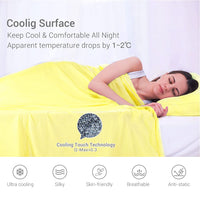 1 x RAW Customer Returns Luxear cooling summer blanket 150x200cm, thin light cooling blanket made of Japanese Arc-Chill Q-Max 0.4 cooling fiber 100 bamboo fiber, living blanket sofa blanket travel blanket couch blanket - RRP €39.66