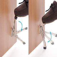 1 x Brand New Door stop, Kickdown door stop with one touch height adjustment and rubber tip 10.2 cm, door stop - RRP €7.04