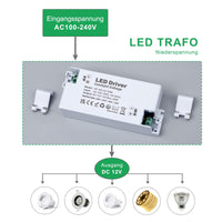 1 x RAW Customer Returns REYLAX Transformer 220V to 12V, LED Power Supply 60W 5A, AC to DC Transformer, Low Voltage LED Driver, Constant Voltage LED Driver, Adapter for LED Strips, Stair Lights - RRP €16.72