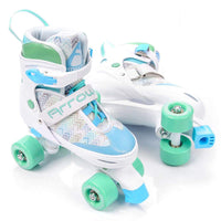 1 x RAW Customer Returns meteor Retro Roller Skates Disco Roll Skate like in the 80s Youth Roller Shoes Children Quad Skate 5 Different Color Variations Inline Skates Adjustable Size of the Shoe - RRP €46.99