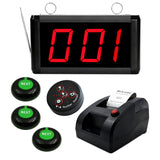 1 x RAW Customer Returns 3-digit queue calling system number calling system waiting number machine with three-digit LED display call transmitter printer for numbered waiting cards - RRP €189.99