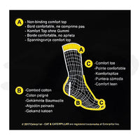 1 x RAW Customer Returns Caterpillar 15 pairs of CAT BUSINESS SOCKS fine women s and men s socks without rubber stockings size 35-50 43-46, 15 pairs black  - RRP €34.18