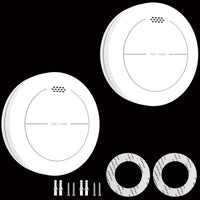 1 x RAW Customer Returns Safeliveo smoke detector networked with 10 year battery, mute and test fire detector networked with 85dB acoustic networked smoke alarm for bedrooms, basements and storage rooms, set of 2 - RRP €45.72