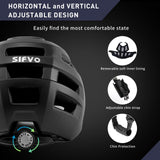 1 x RAW Customer Returns Bicycle helmet for men and women, SIFVO MTB helmet, bicycle helmet with visor, bicycle helmet, mountain bike helmet, road bike helmet, lightweight and adjustable, M L 54-62 cm  - RRP €35.99