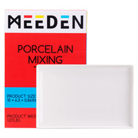 1 x RAW Customer Returns MEEDEN Mixing Palette Ceramic Palette, Artist Quality Ceramic, Porcelain Mixing Palette for Watercolor, Gouache Painting, Large Mixing Area, White Tray when Painting Large Works of Art - RRP €20.02