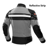 1 x RAW Customer Returns BORLENI Motorcycle Riding Jacket Windproof Motorbike Full Body Jacket 5 Protective Gear Armor Autumn Winter Motorbike Clothing for Men Women Ladies - RRP €99.17