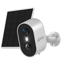 1 x RAW Customer Returns ANRAN 5MP FHD surveillance camera outdoor battery with solar panel, 2.5K 5MP color night vision, solar WLAN camera outdoor with 2.4GHz WiFi, alarm filter, spotlights, 2-way audio, Alexa compatible, C2 Max - RRP €79.99