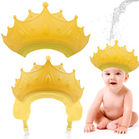 5 x Brand New Aohcae Children s Shower Cap, Shampoo Protection for Children, Adjustable Children s Hair Washing Protection, Washing Hair Without Tears, Crown Washing Hair yellow  - RRP €120.0