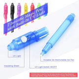 1 x RAW Customer Returns XDISHYN Invisible Ink Pen Latest Spy Pen with UV Light Magic Spy Marker 10  - RRP €8.99