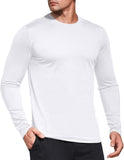 1 x RAW Customer Returns Men s 3-Pack Long Sleeve T-Shirts, UPF 50 UV Quick-drying Functional Shirt Running Shirts, Breathable Long Sleeve Sports Shirt Gym Shirt Outdoor Workout Fitness Top for Men White-3P09-L - RRP €34.99