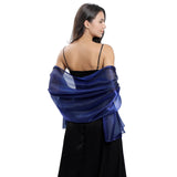 6 x Brand New Ladiery Silk Scarves and Wraps for Evening Dresses Women Sheer Soft Bridesmaid Wedding Shawl Party Organza Stole - RRP €90.72