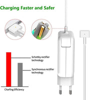 1 x RAW Customer Returns Replacement 60W MacBook Pro Charger, Ywcking T-Tip MacBook Charging Cable Compatible with MacBook Air MacBook Pro 11 inch and 13 inch 2012 2015, for A1425 A1435 A1502 A1465 Model - RRP €24.1