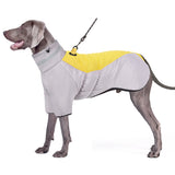 1 x RAW Customer Returns Oslueidy Warm Dog Coat, Waterproof Dog Clothes Reflective Winter Dog Jacket Dog Outfit With DIY Velcro For Medium Large Dog Schnauzer Labrador Golden Retriever - RRP €28.99