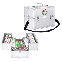 1 x RAW Customer Returns LIKEUDO 3 Layer Empty Aluminum Alloy Frame Medicine Box Drug Storage Box Medicine Case Portable Medical Case First Aid Kit - RRP €45.37