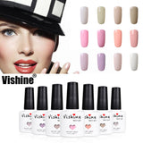 1 x Brand New Vishine Semi-Permanent Nail Gel Polish for UV Lamps and Nail Art Decoration 10ml Nude Color - RRP €16.8