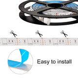 1 x RAW Customer Returns 2 m battery-operated RGB LED strip lights. Flexible rope lighting with battery power supply and 24 button RF remote control - RRP €14.11