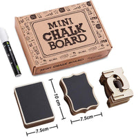 1 x RAW Customer Returns OleOletOy 20 PCS. Wipeable mini board with erasable chalk marker - small wooden chalkboard with stand - use as place cards, place cards, name tags, price tags for weddings, birthdays, etc - RRP €16.99