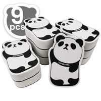 1 x RAW Customer Returns pandaonly Whiteboard Sponge Magnetic Small, 9 Pieces Panda Design Whiteboard Eraser Mini Whiteboard Sponge Magnetic Cartoon for Classroom Home Office School - RRP €13.08