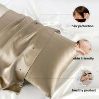 1 x RAW Customer Returns ZIMASILK pillowcase made from 100 silk for hair and skin. Double Sided 19 Momme Pure Mulberry Silk Pillow Case with Zipper 1 Piece 40x60 cm, taupe  - RRP €24.99