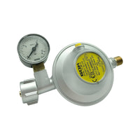 1 x RAW Customer Returns GOK caravan controller 30 mbar 1.2 kg h with pressure gauge - RRP €30.49