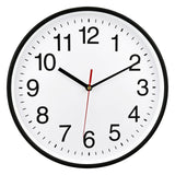 1 x RAW Customer Returns Plumeet Silent Wall Clock, 25cm Silent Non Ticking Quality Black Quartz Wall Clock Decorative Home Kitchen Office School Clock, Easy to Read, Battery Operated White  - RRP €17.14