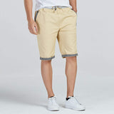 1 x RAW Customer Returns JustSun Shorts Men s Shorts Summer Shorts Chino Cotton with Drawstring Khaki L - RRP €34.27