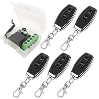 1 x RAW Customer Returns ThisRC radio remote control switch 220V 230V 1 channel radio control relay receiver with 5 transmitter key chain potential-free contacts relay controller - RRP €28.99